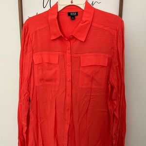 Womens a.n.a. Button down top - size large